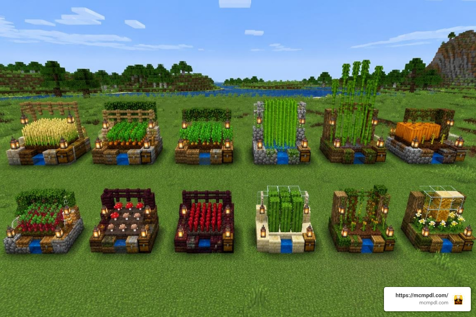 12 miniature crop and resource farm setups in Minecraft Bedrock 12 miniature crop and resource farm setups in Minecraft Bedrock