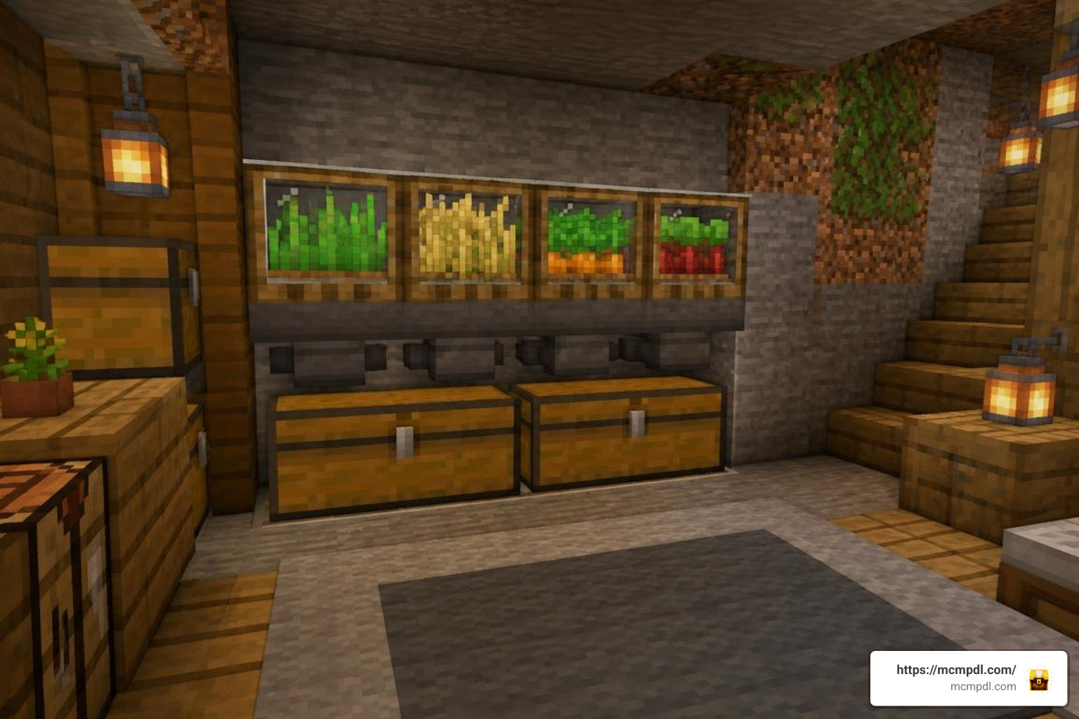 Lag-free compact base with miniature automated farm setups Lag-free compact base with miniature automated farm setups