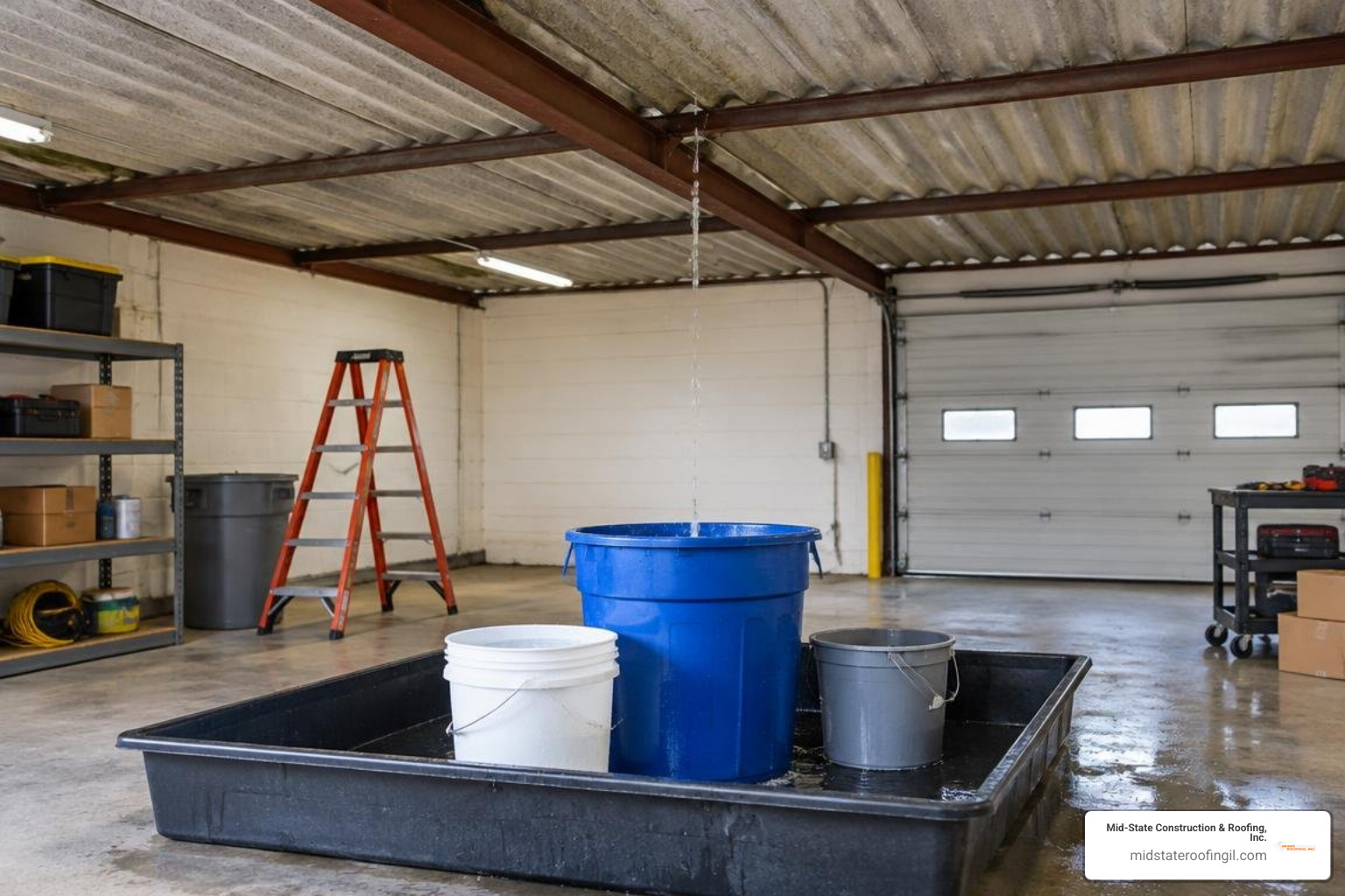 interior water collection and indoor leak containment setup interior water collection and indoor leak containment setup