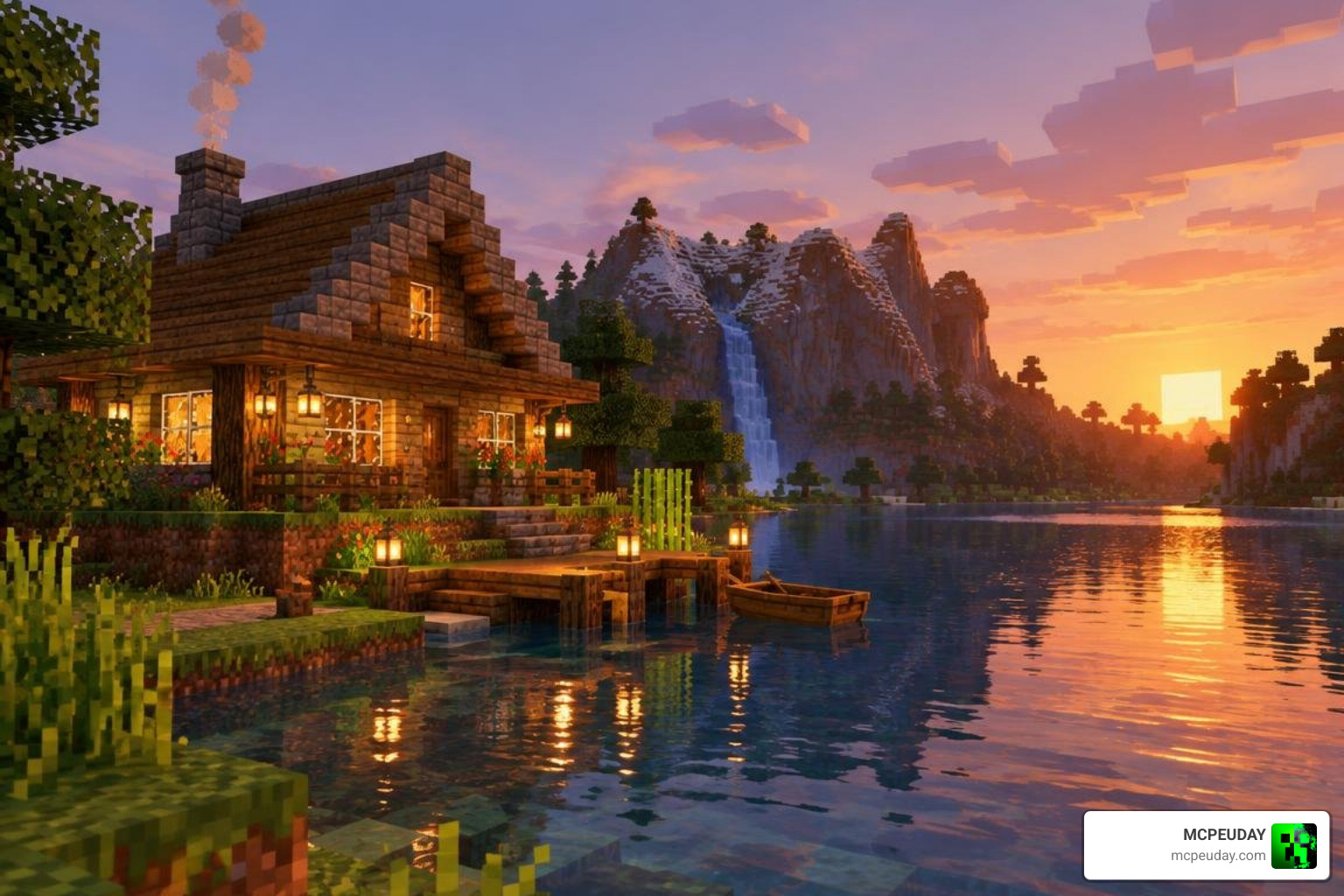 Newb CraftEdge shader soft atmospheric lighting and water reflections Newb CraftEdge shader soft atmospheric lighting and water reflections