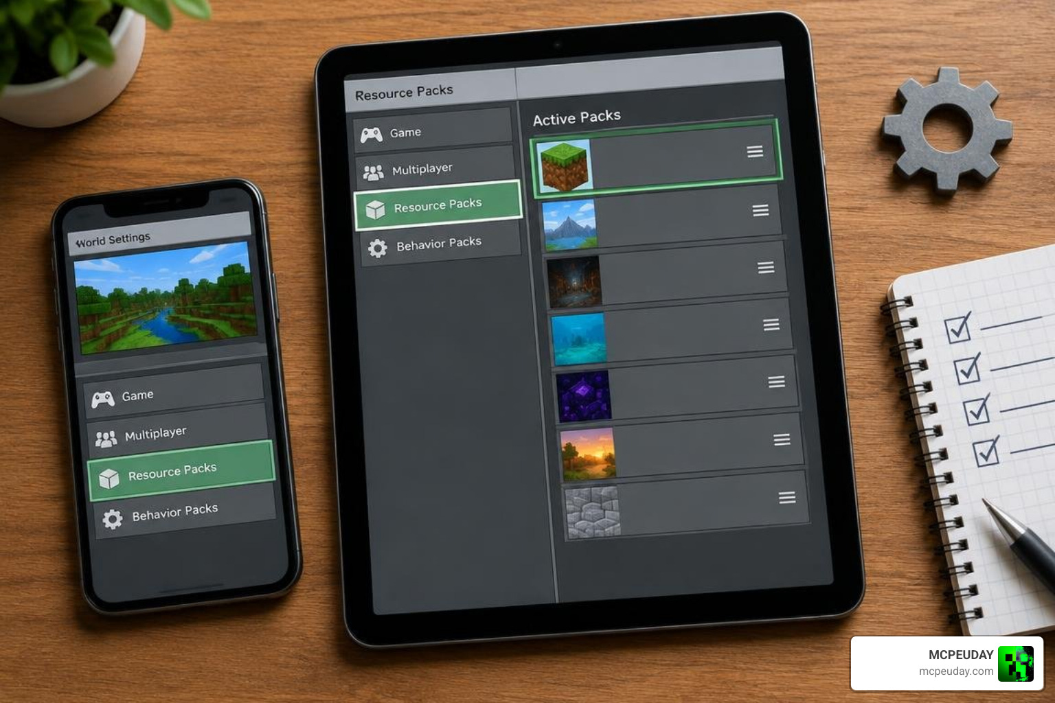 Resource pack load order and subpack gear settings Resource pack load order and subpack gear settings