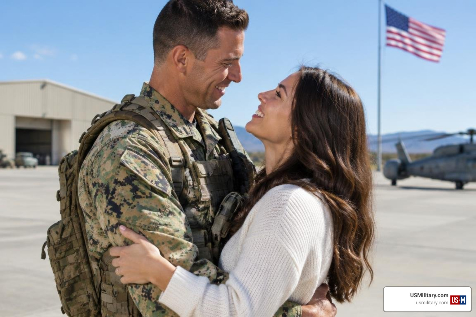 Navy SEAL with spouse Navy SEAL with spouse