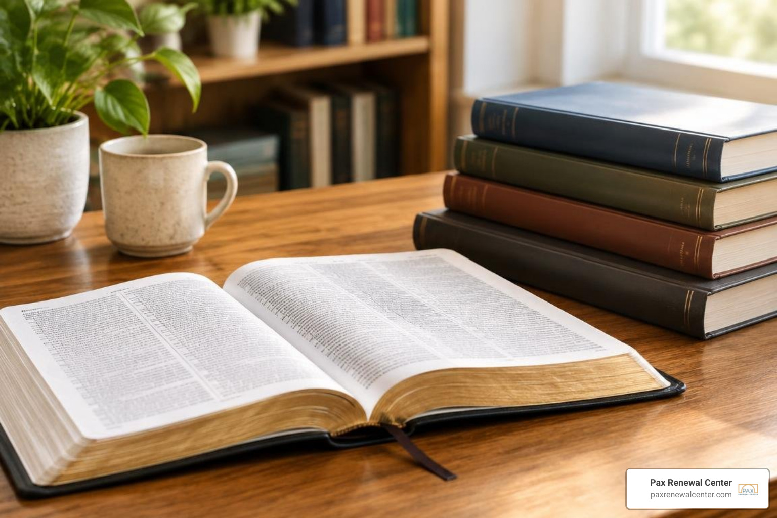 open Bible next to clinical psychology books open Bible next to clinical psychology books