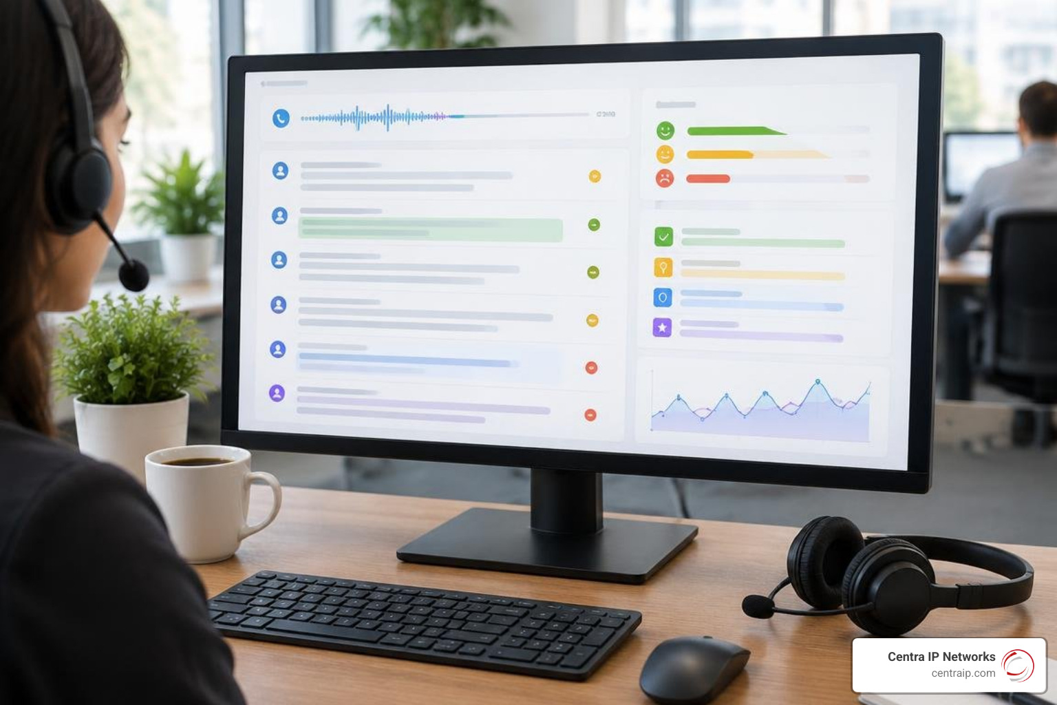 AI-powered business call transcription and real-time analytics interface AI-powered business call transcription and real-time analytics interface