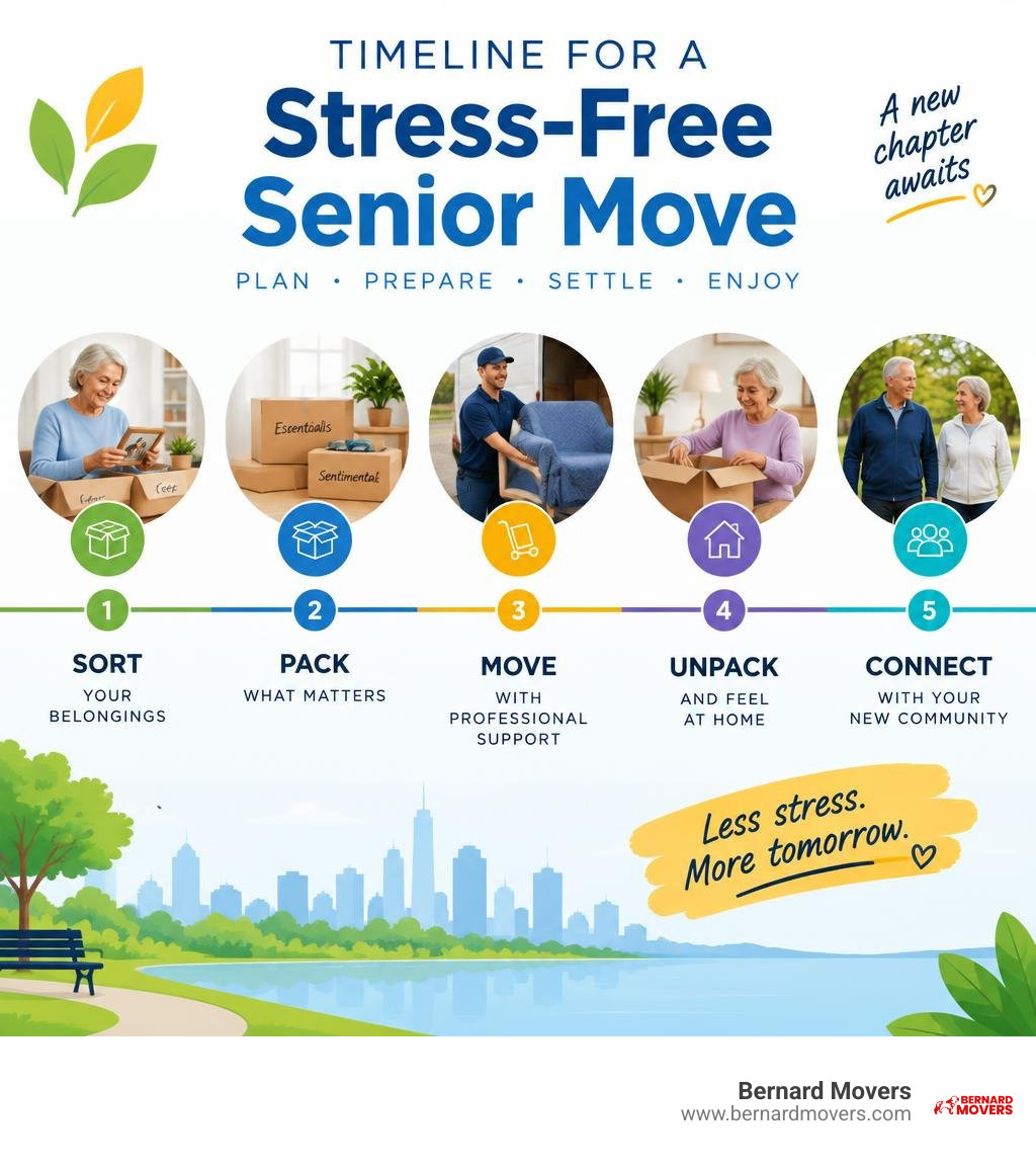 timeline for a stress-free senior move infographic timeline for a stress-free senior move infographic
