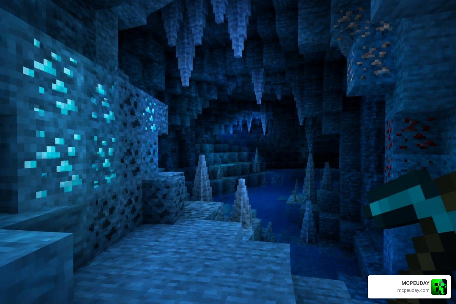 Minecraft Bedrock night vision cave Minecraft Bedrock night vision cave