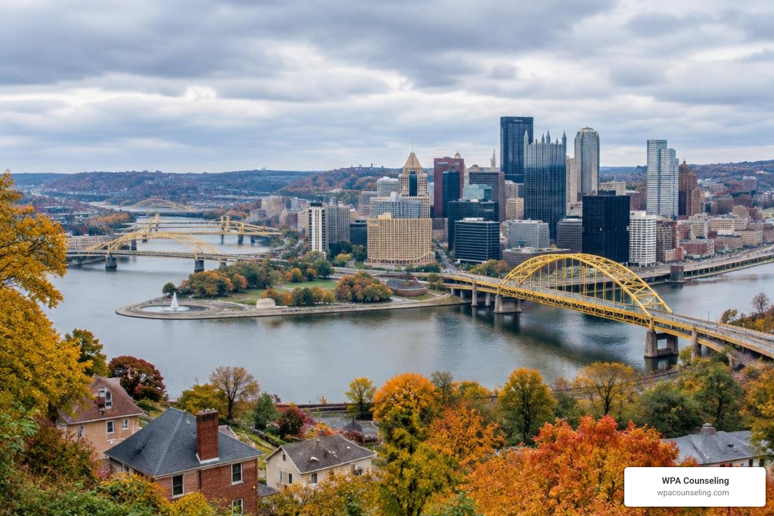 Pittsburgh bridges and neighborhood hills