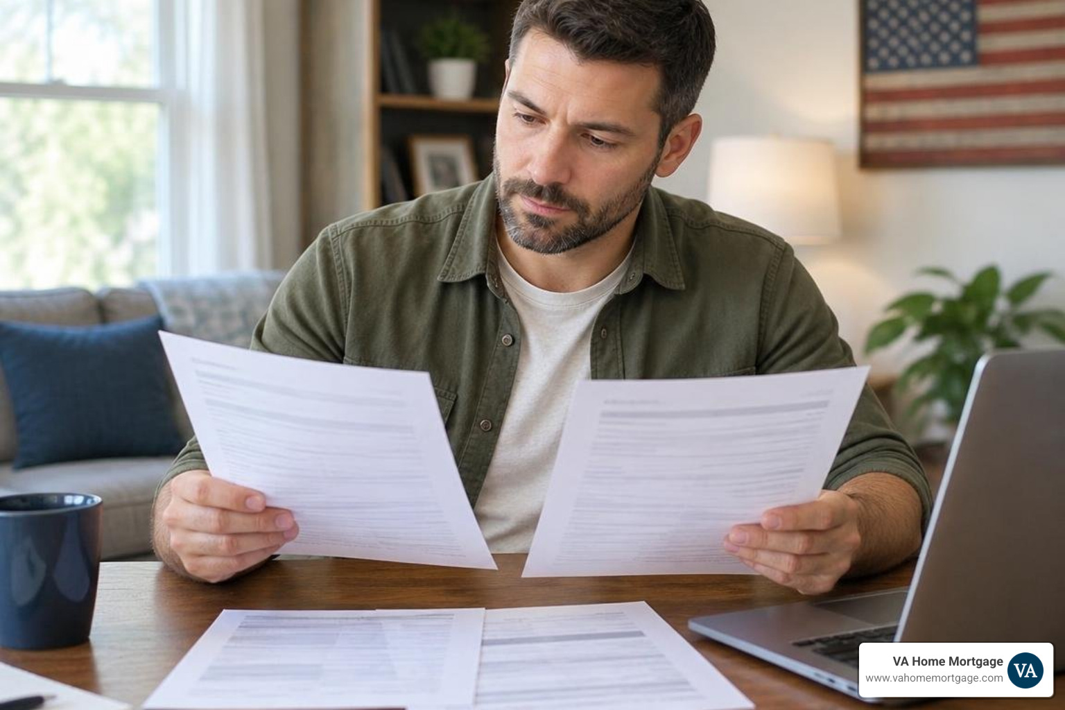 Veteran comparing loan estimates