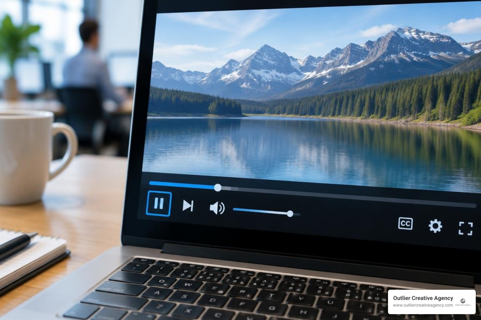 Keyboard accessible video media player interface
