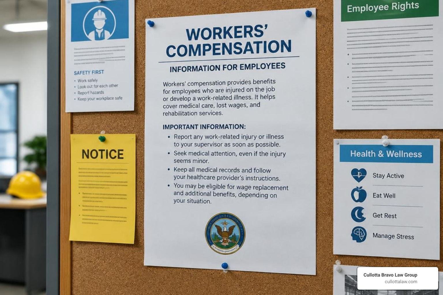 employer posting required workers compensation notices in the workplace