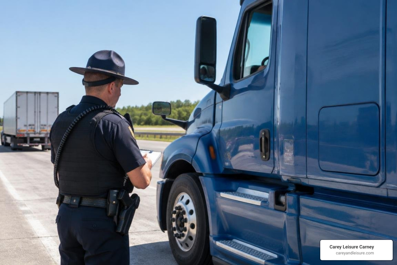 state law enforcement officer conducting an interstate commercial vehicle stop