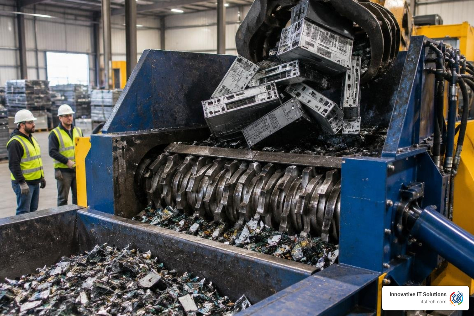 Industrial four-shaft shredder cutting enterprise computer chassis