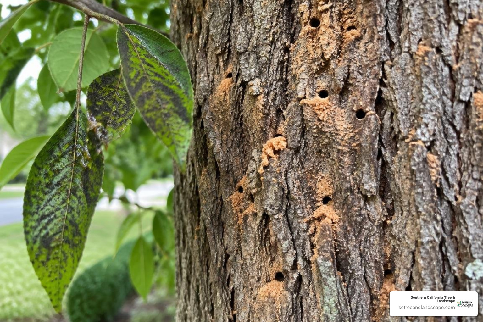 borer exit holes and honeydew mold borer exit holes and honeydew mold