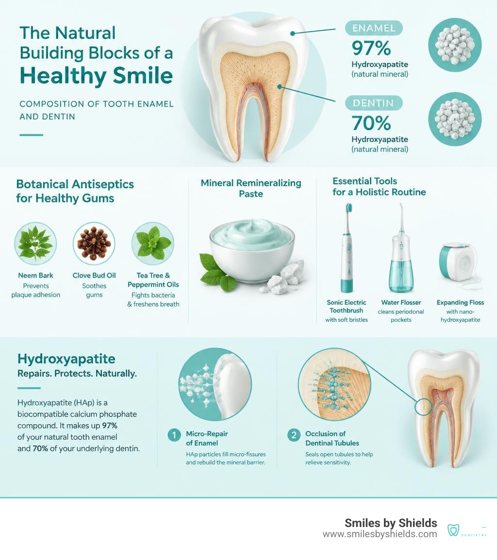 Composition of tooth enamel and dentin infographic Composition of tooth enamel and dentin infographic