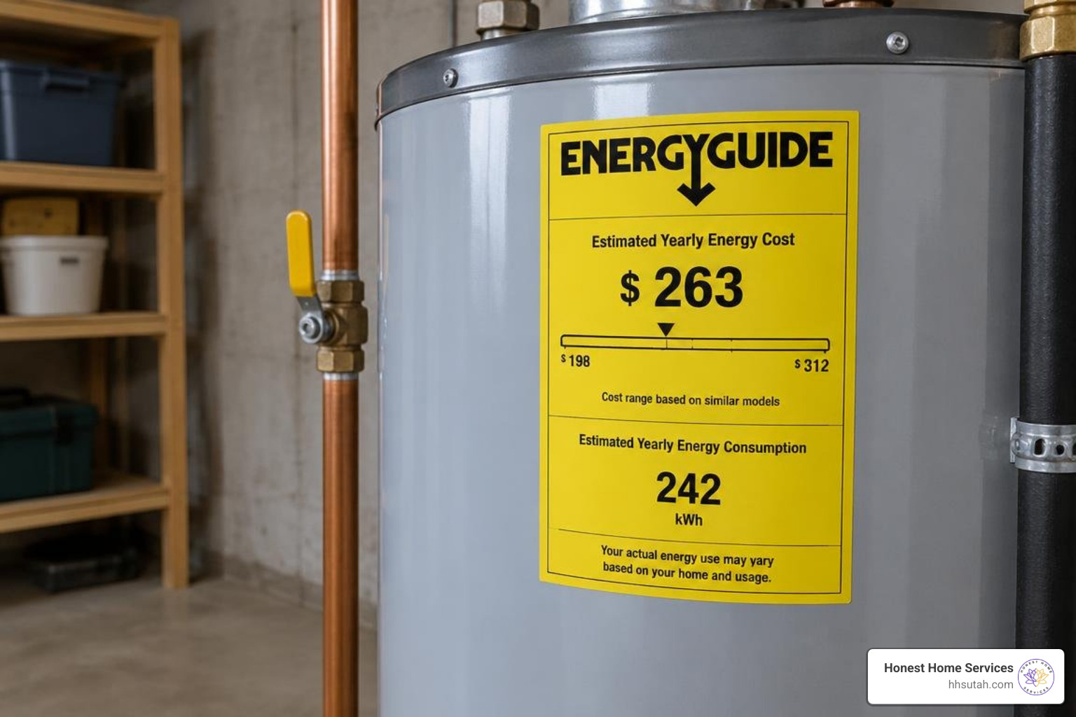 energy efficiency guide label on a gas water heater energy efficiency guide label on a gas water heater