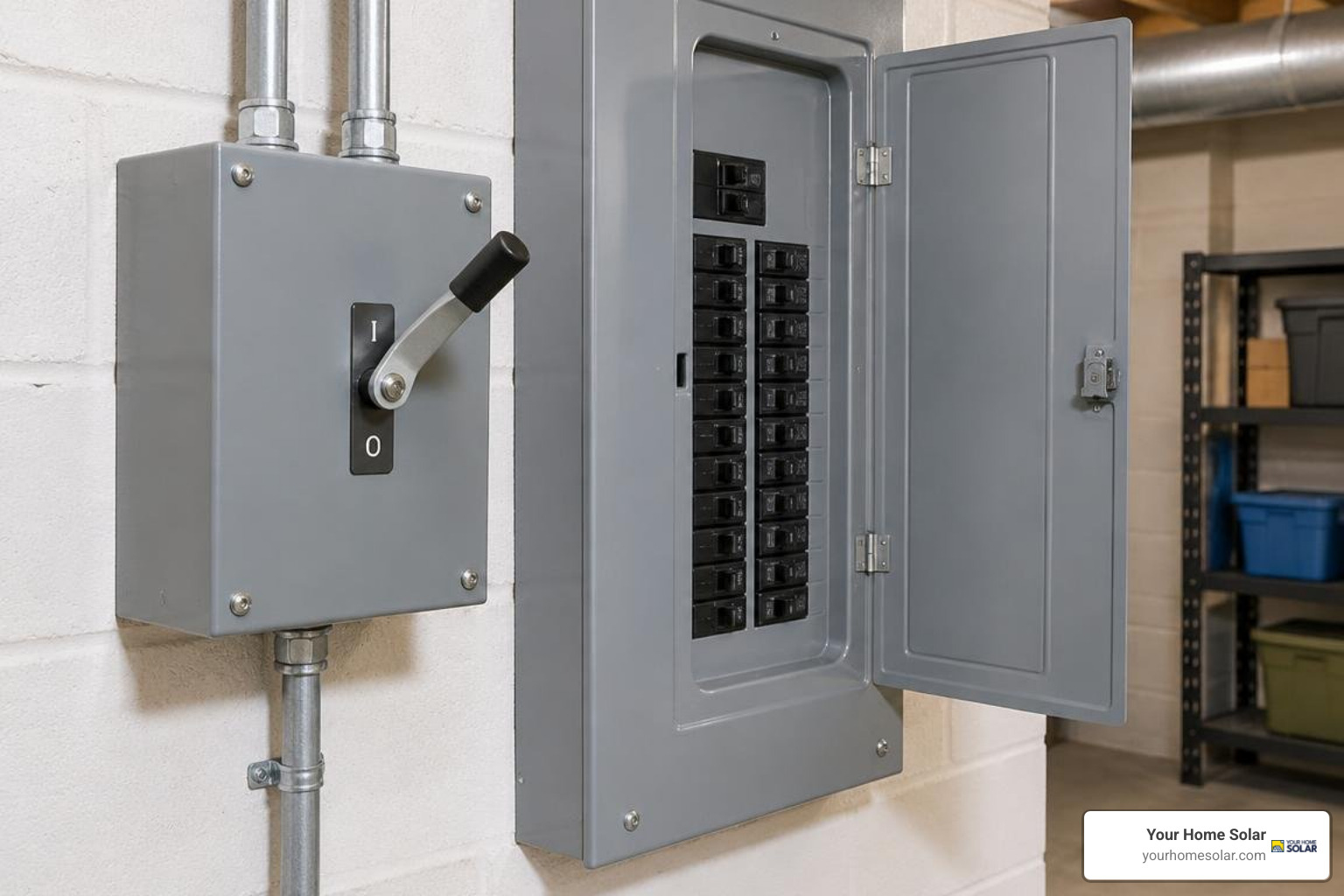 manual transfer switch installed next to main electrical panel manual transfer switch installed next to main electrical panel