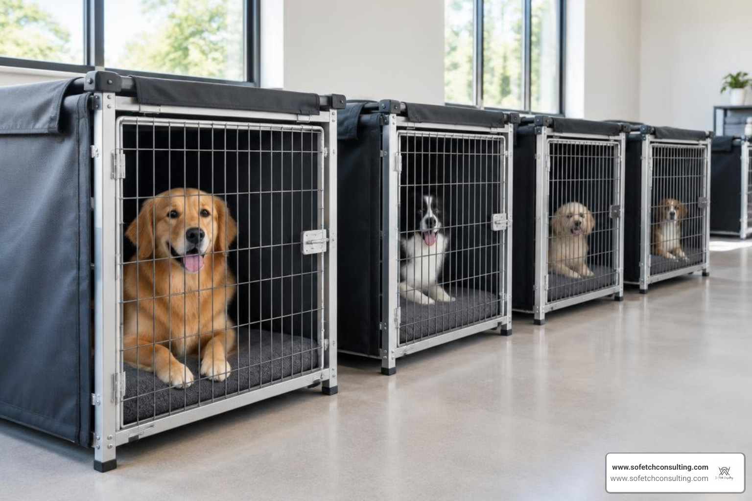 Spacious luxury multi dog boarding suite Spacious luxury multi dog boarding suite