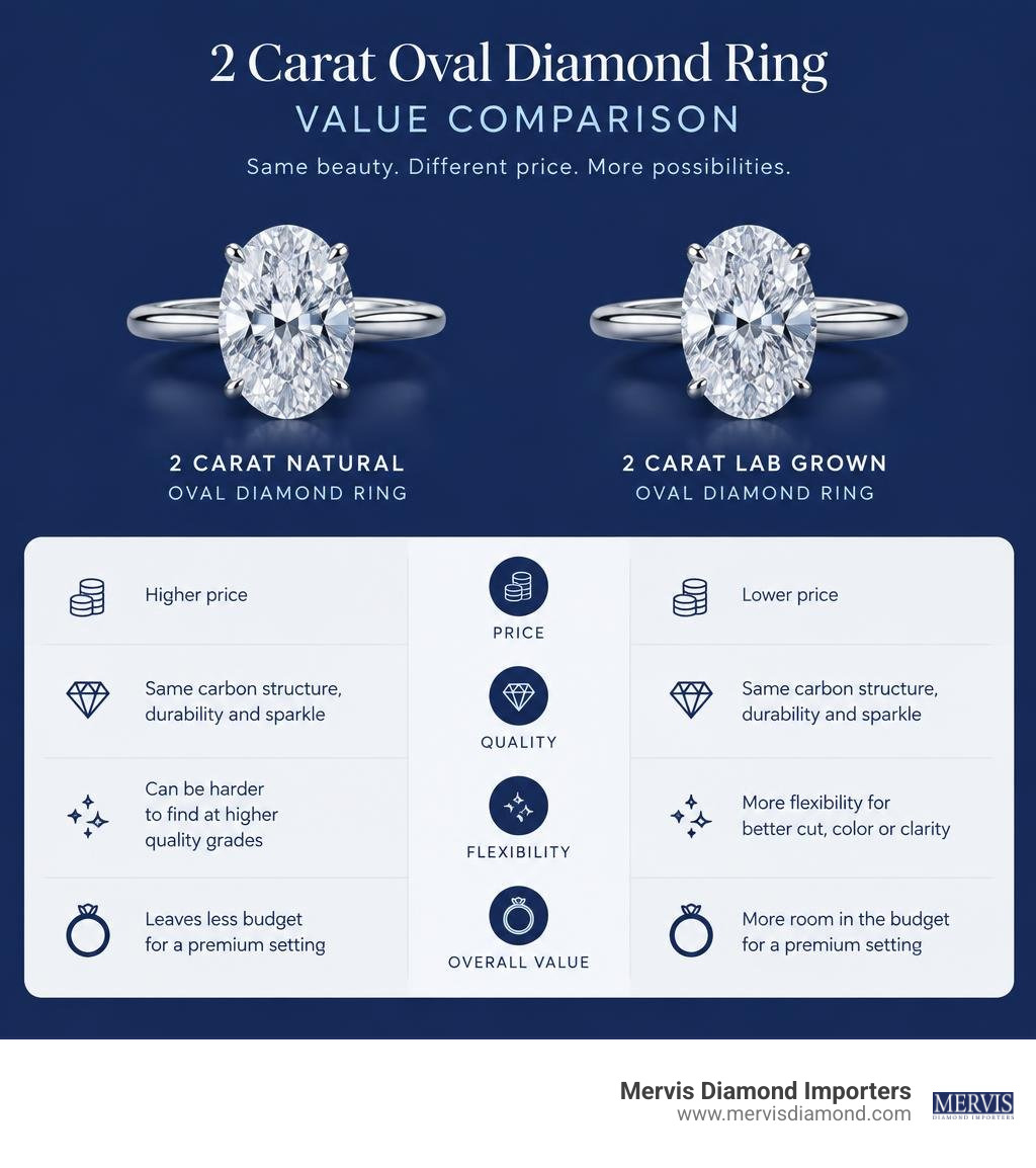 2 carat lab grown oval diamond ring value comparison infographic 2 carat lab grown oval diamond ring value comparison infographic