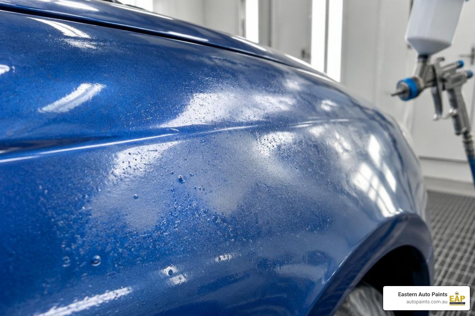 Paint defect caused by incorrect solvent evaporation in high ambient temperatures