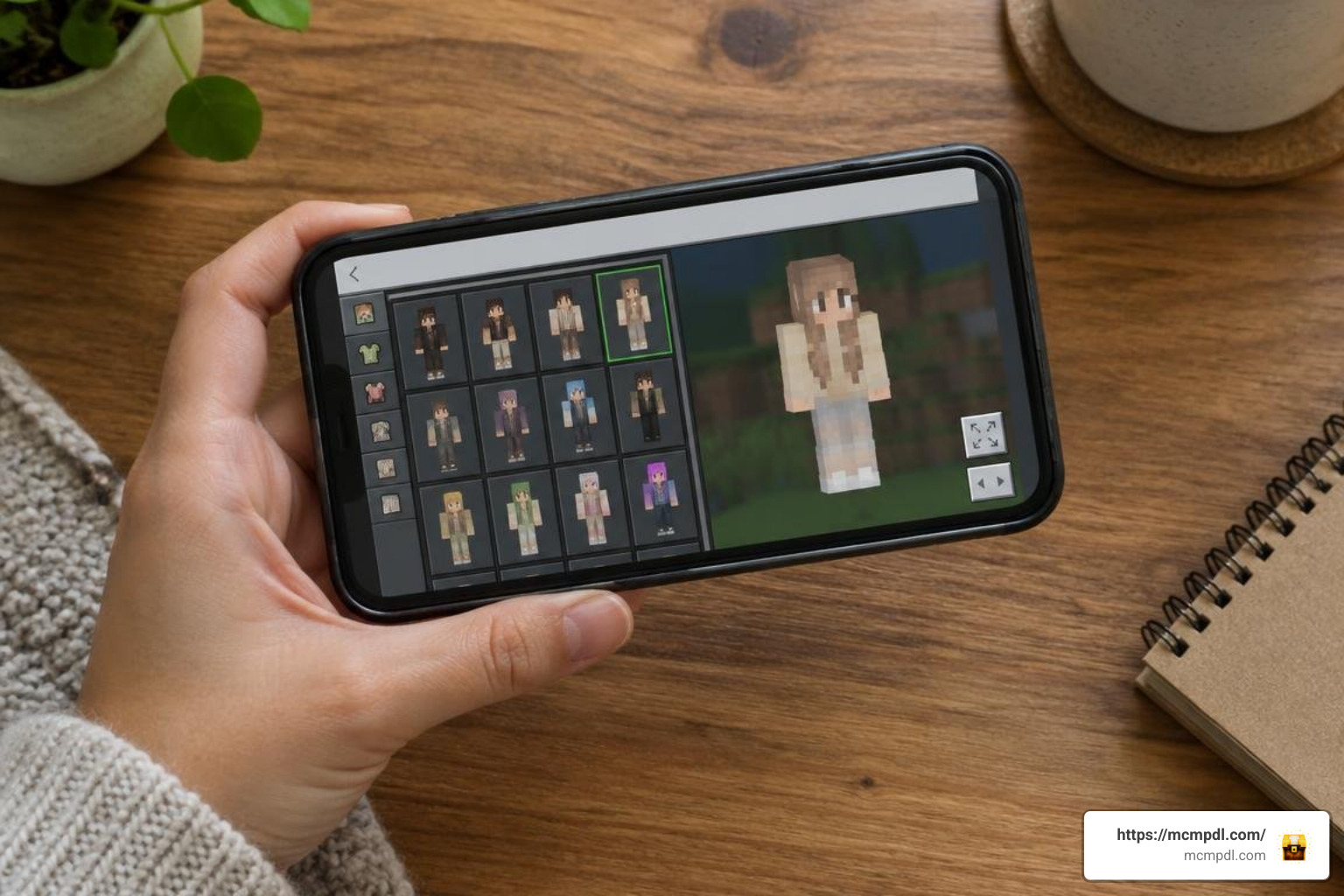 Minecraft dressing room skin selection screen Minecraft dressing room skin selection screen