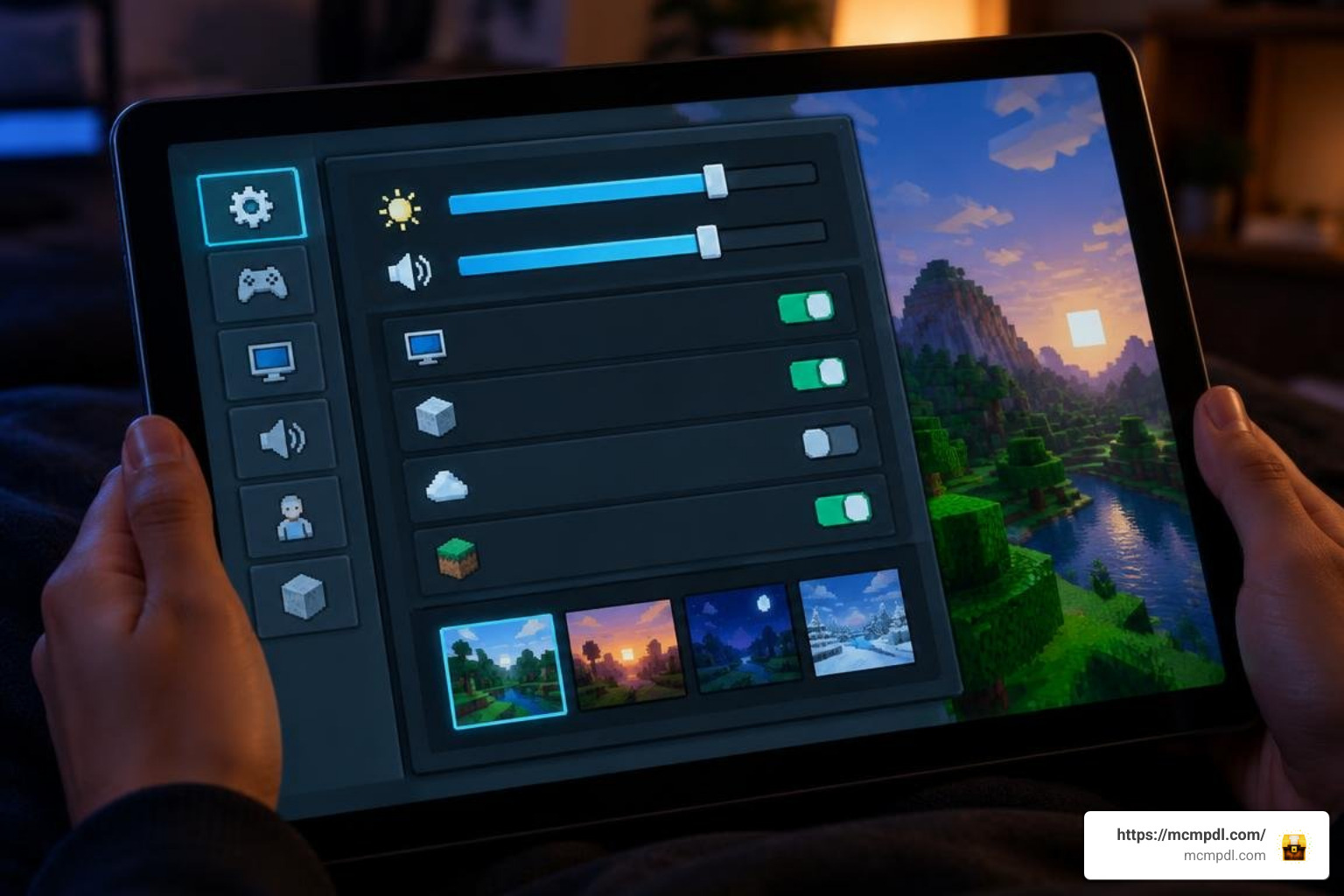 Minecraft Bedrock global resources settings menu Minecraft Bedrock global resources settings menu