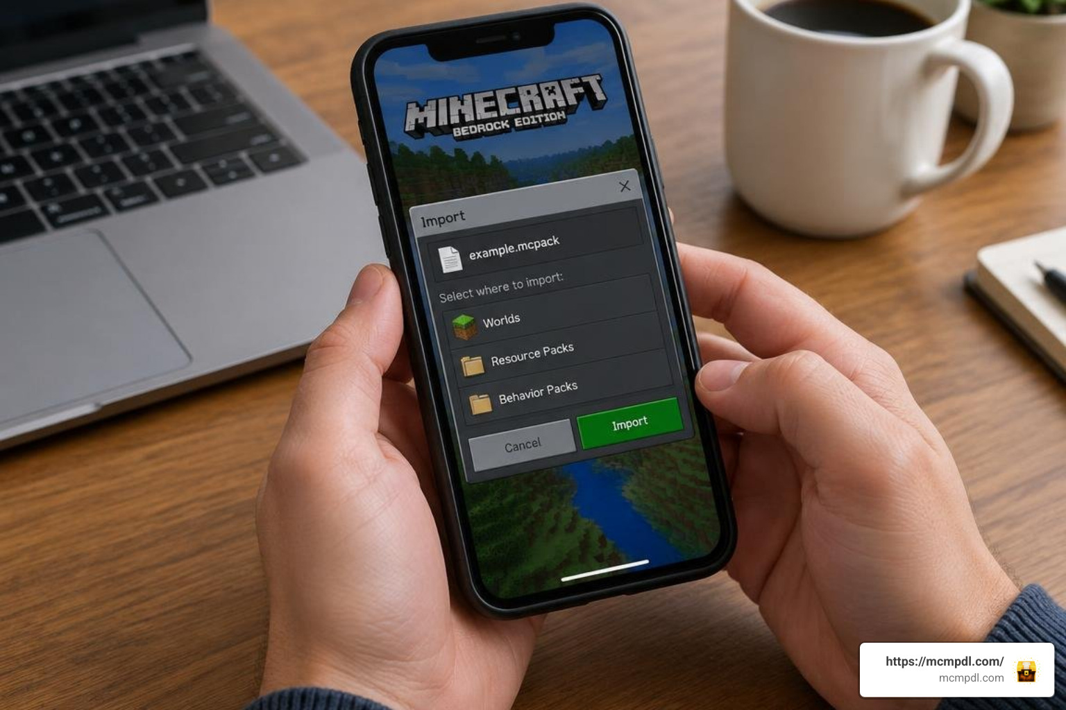 importing mcpack file into Minecraft Bedrock importing mcpack file into Minecraft Bedrock