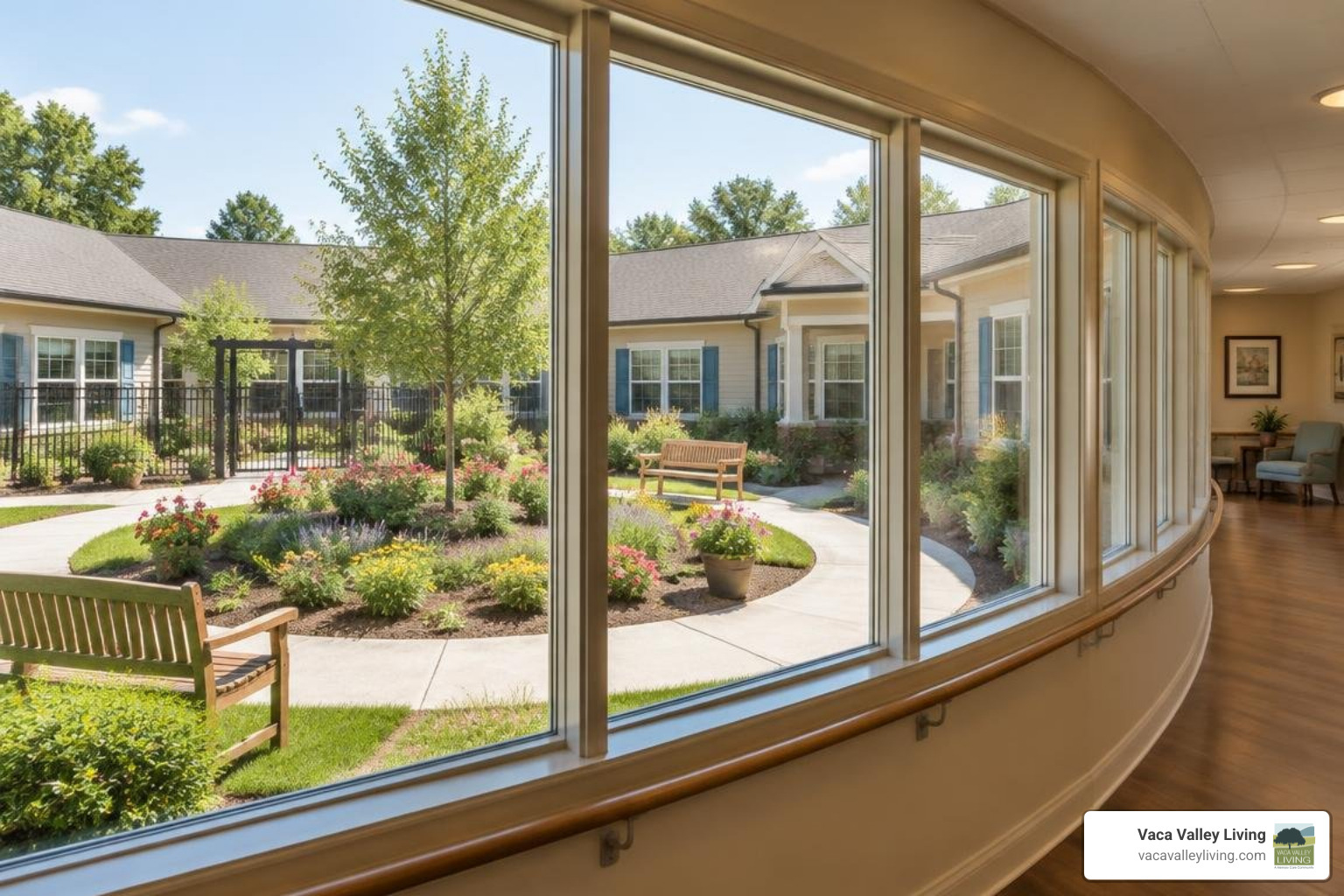 secure courtyard and circular hallways secure courtyard and circular hallways