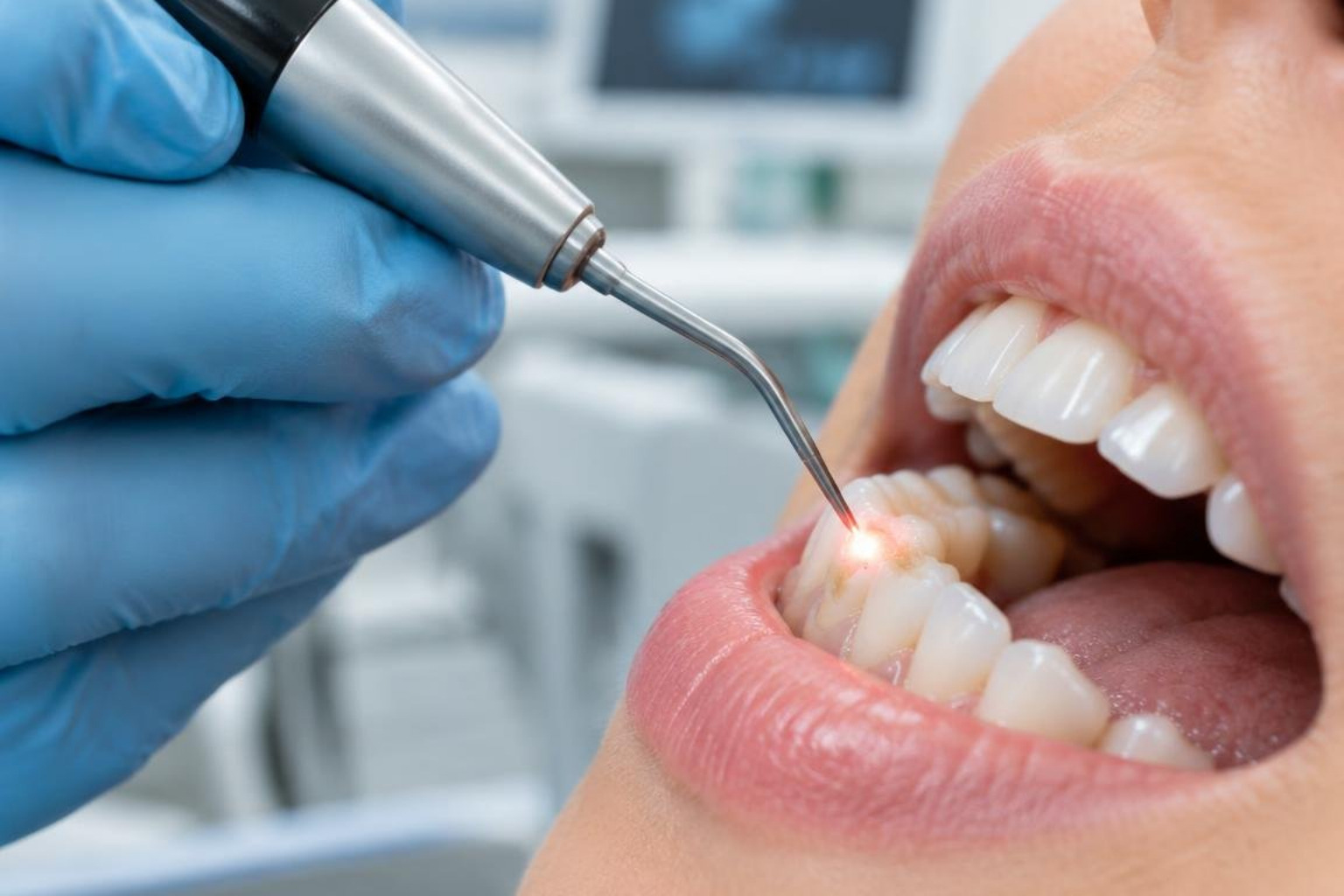precise laser cavity preparation