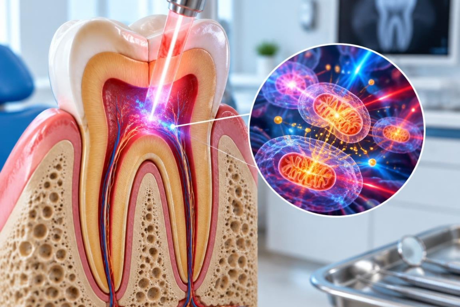 cellular photobiomodulation during dental pulp therapy