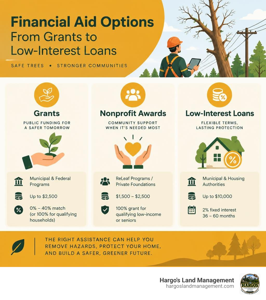 Overview of financial aid options from grants to low-interest loans infographic Overview of financial aid options from grants to low-interest loans infographic