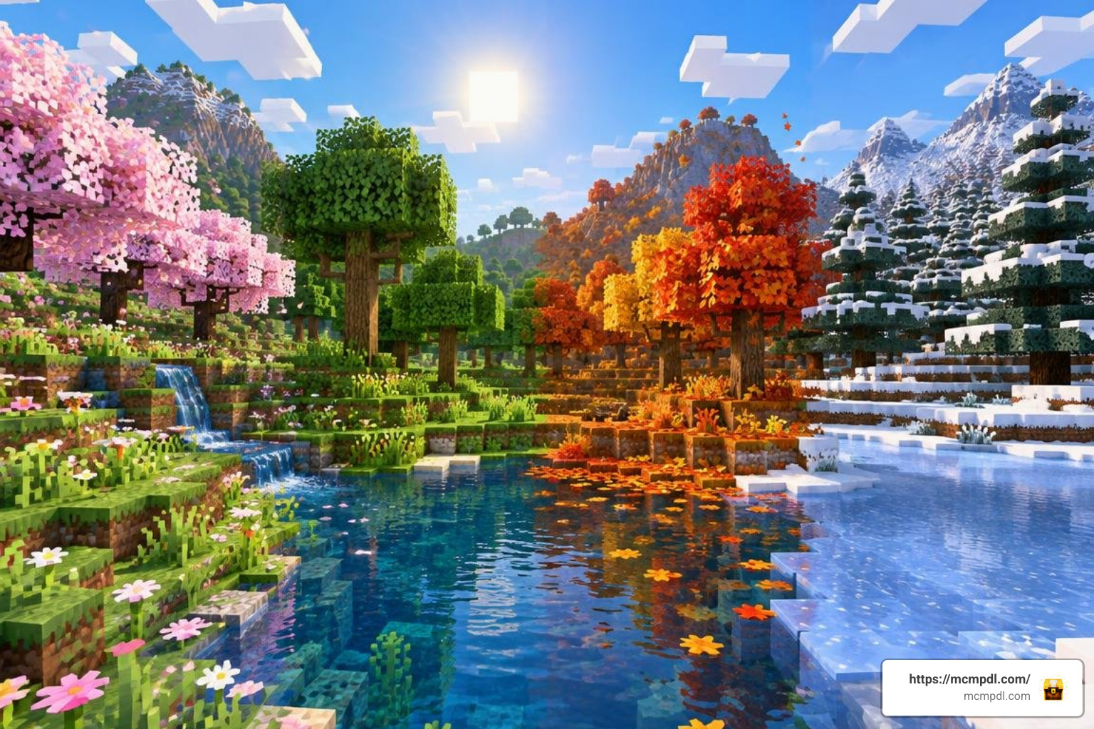 Minecraft seasonal landscape Minecraft seasonal landscape