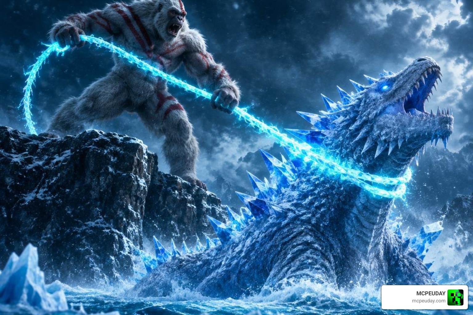 Skar King commanding Shimo with the glowing crystal whip Skar King commanding Shimo with the glowing crystal whip