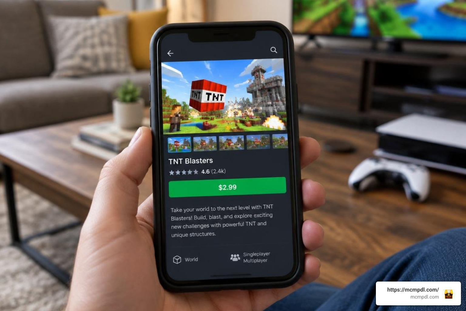 Minecraft Bedrock Marketplace world purchase screen Minecraft Bedrock Marketplace world purchase screen