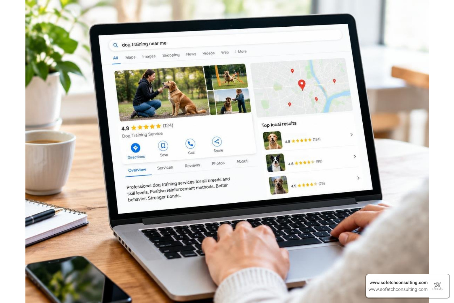 optimized Google Business Profile ranking at the top of local map pack search results optimized Google Business Profile ranking at the top of local map pack search results