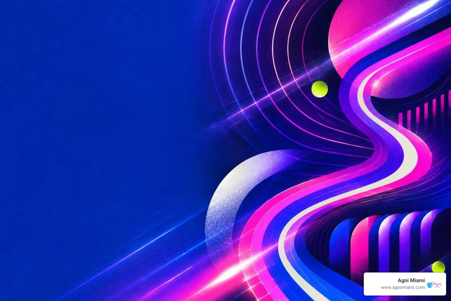 Abstract visual of varied Pilates class rhythms in Miami colors