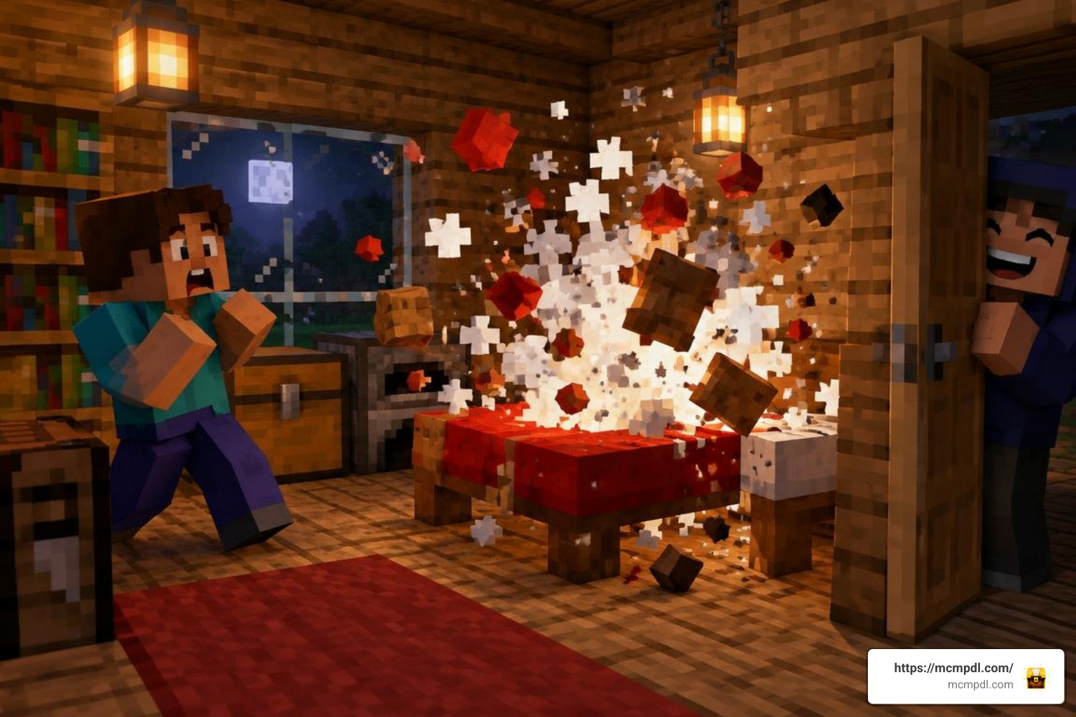 Minecraft multiplayer trap scenario