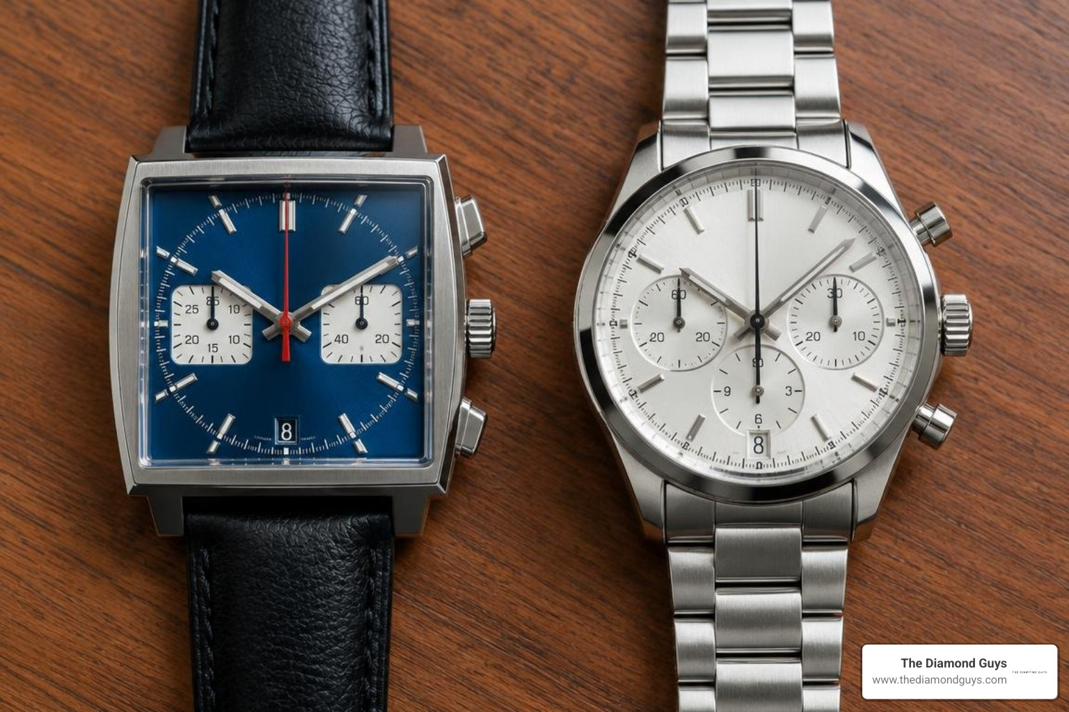 TAG Heuer Monaco and Carrera side by side