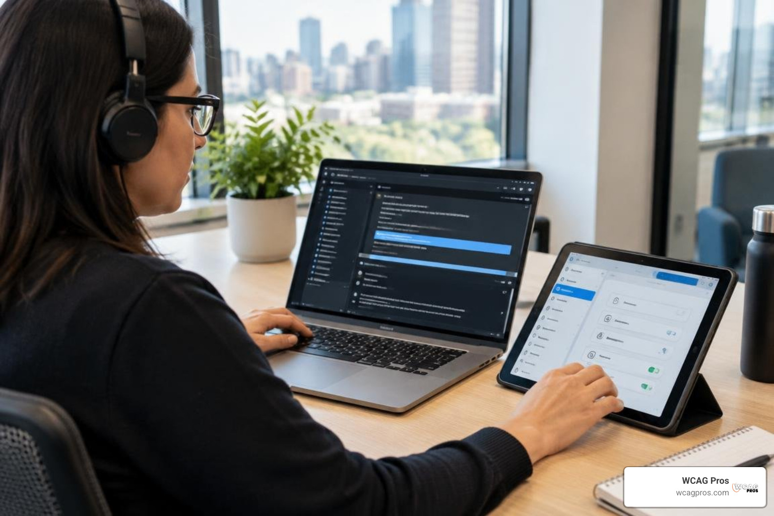 Auditor testing complex web components across multiple screen readers and assistive devices Auditor testing complex web components across multiple screen readers and assistive devices