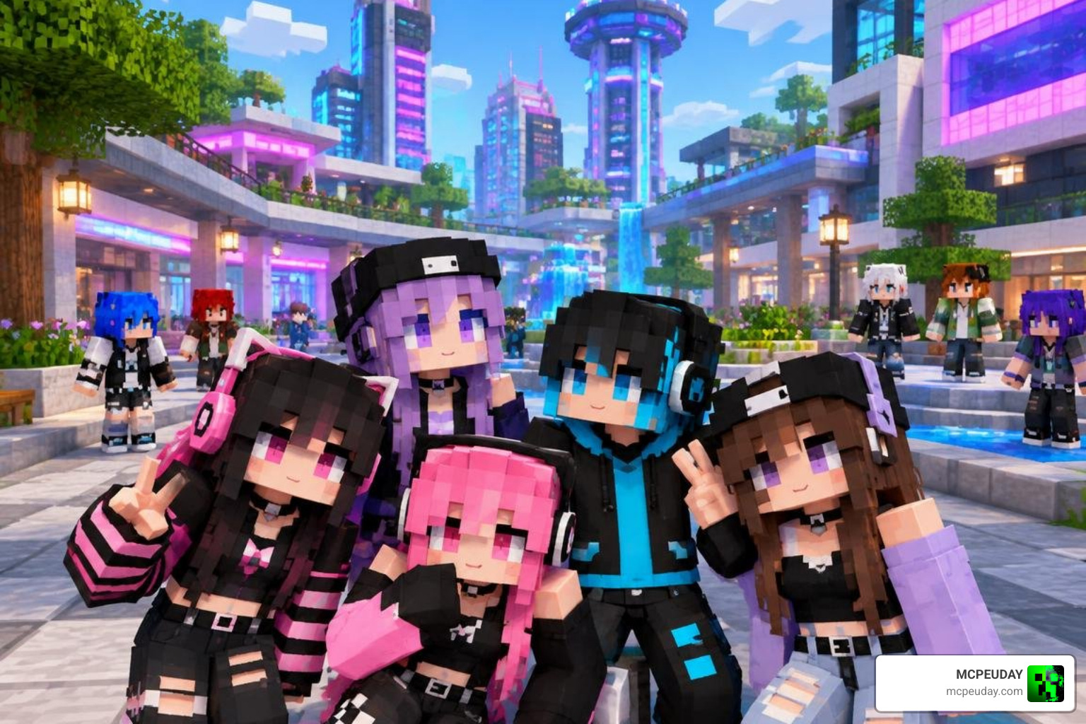Multiplayer roleplay gameplay with styled characters Multiplayer roleplay gameplay with styled characters