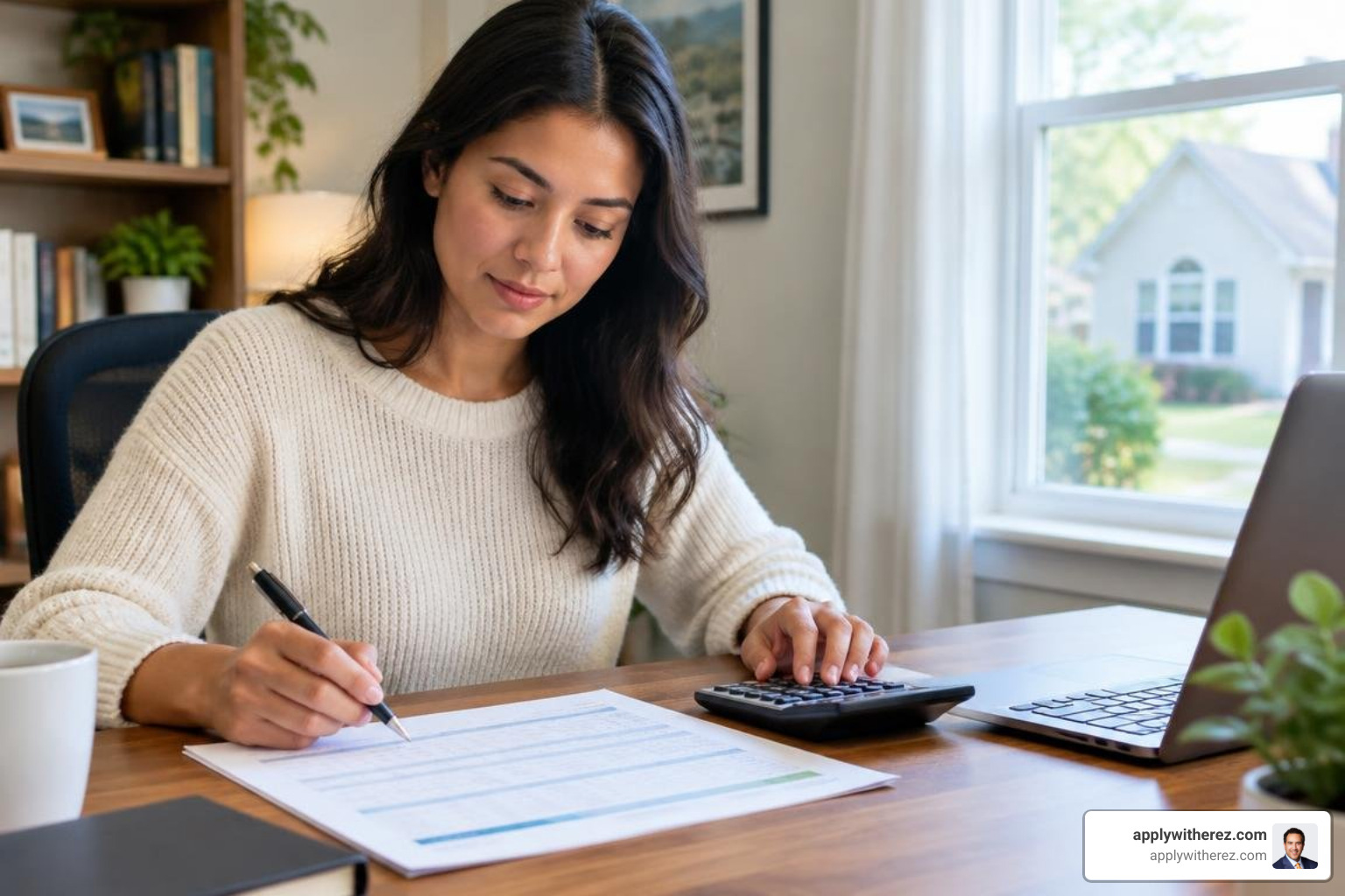 financial worksheet calculating break-even months against closing costs