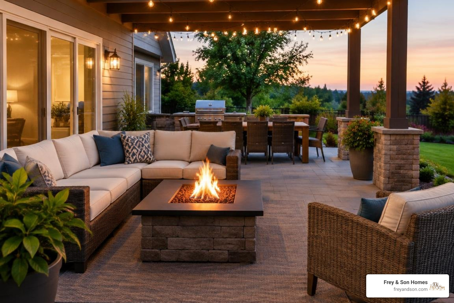 modern pool with linear fire pit modern pool with linear fire pit