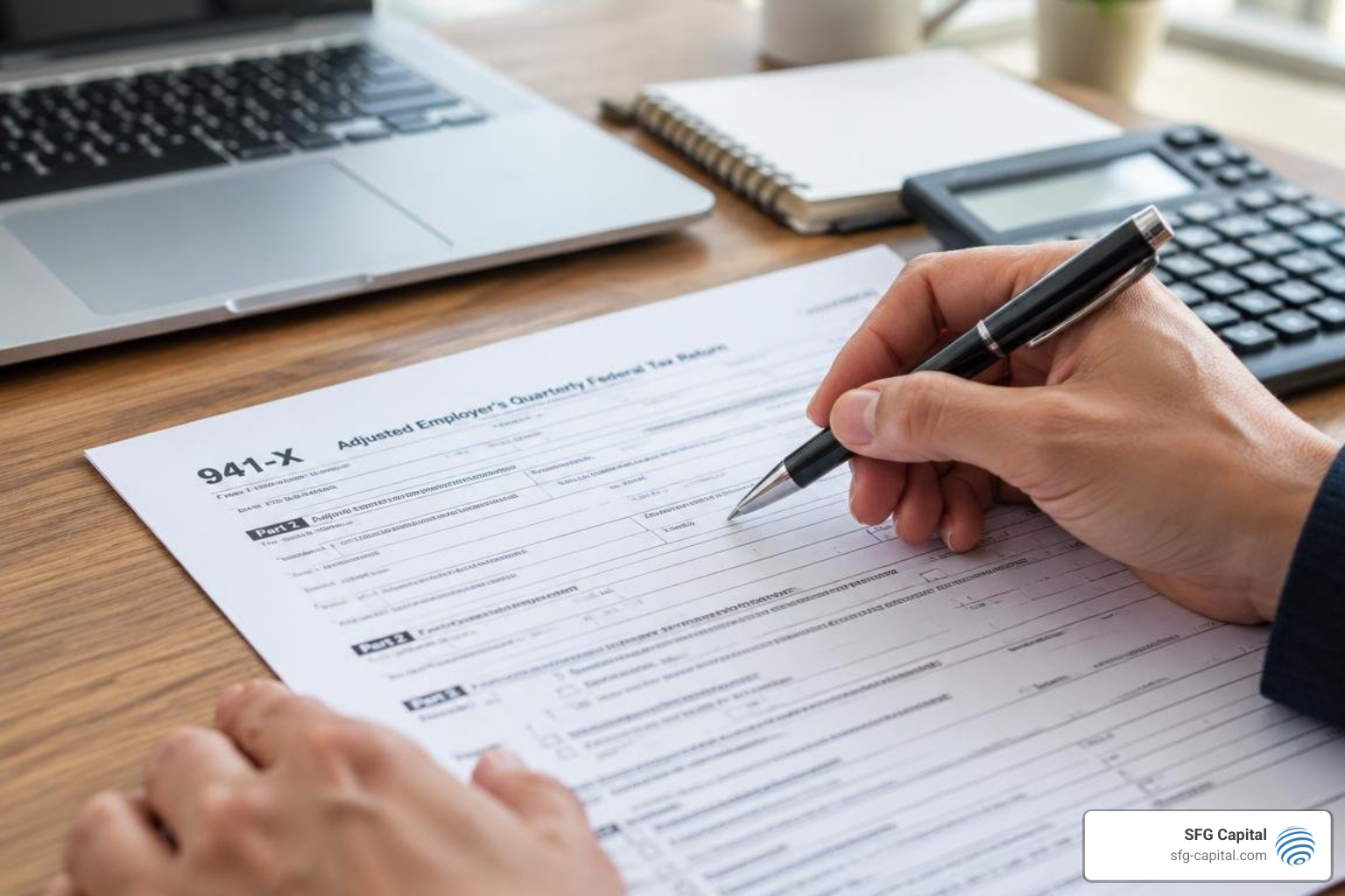 Form 941-X amendment document for payroll tax recovery Form 941-X amendment document for payroll tax recovery