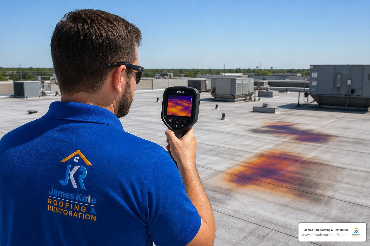 infrared moisture inspection of commercial flat roof infrared moisture inspection of commercial flat roof