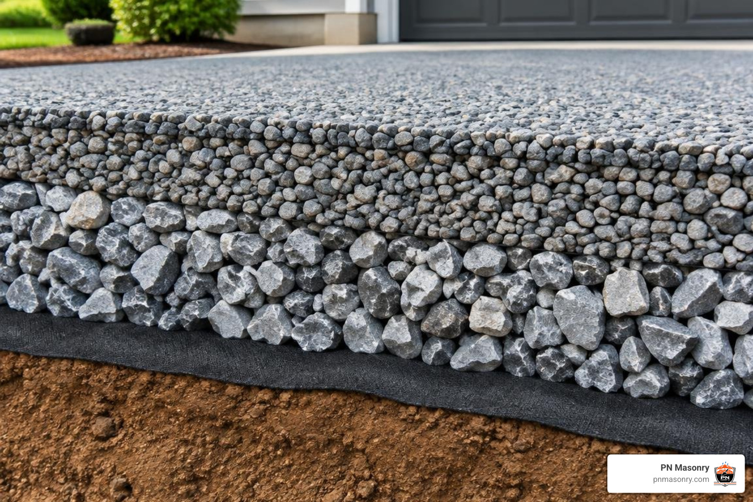 driveway layering cross section driveway layering cross section