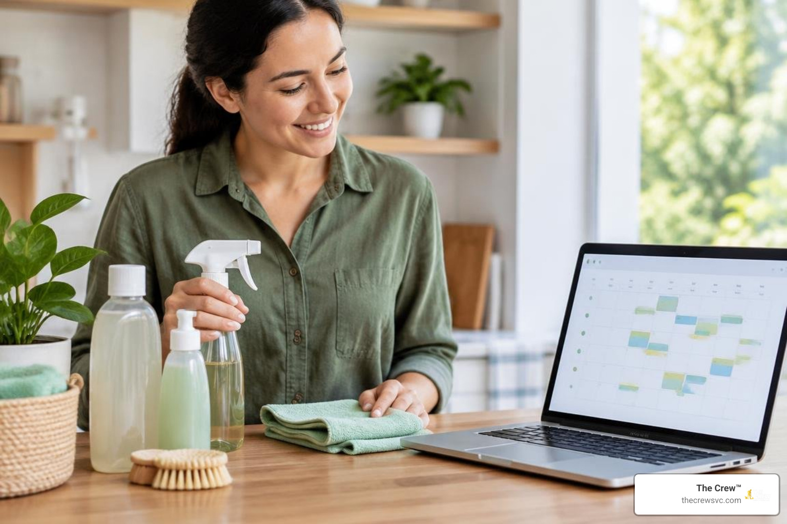 Eco-friendly cleaning supplies and transparent billing schedule