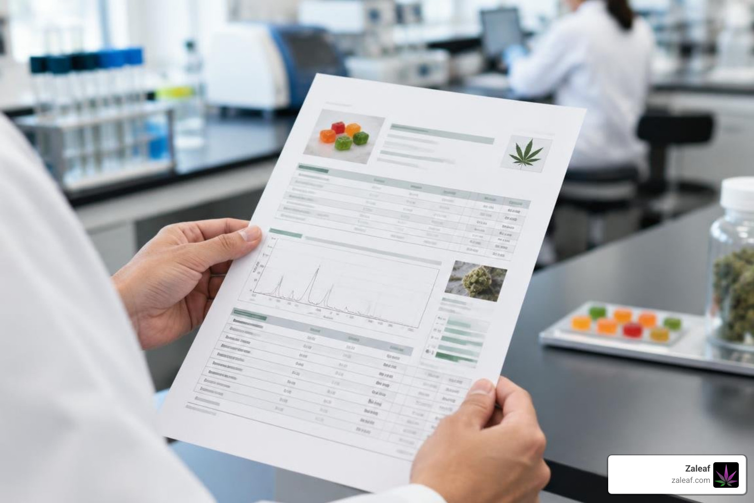 Third-party laboratory Certificate of Analysis for edible potency