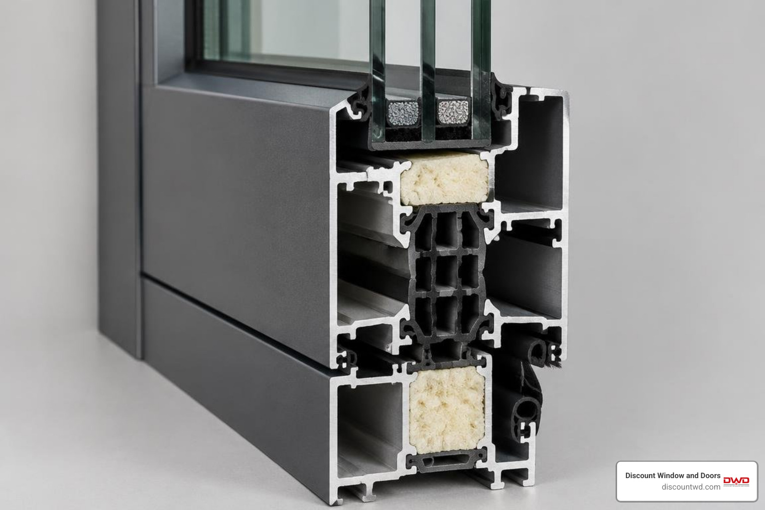 thermally broken aluminium door frame cross-section thermally broken aluminium door frame cross-section