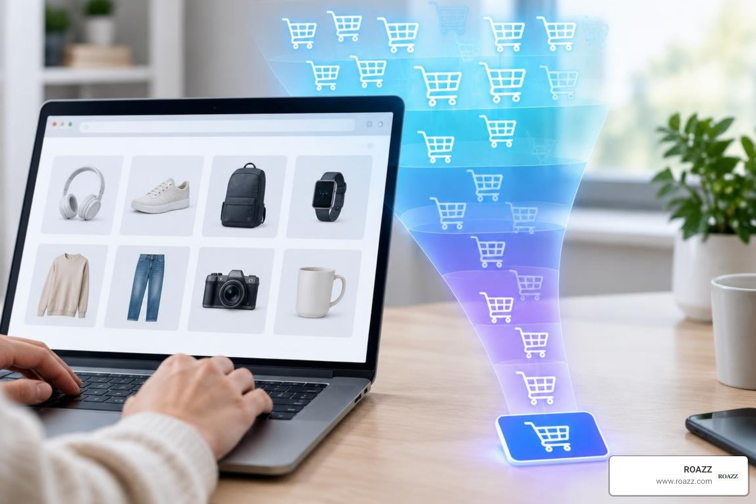 Funnel leaks and visitor drop-off across an e-commerce website path Funnel leaks and visitor drop-off across an e-commerce website path