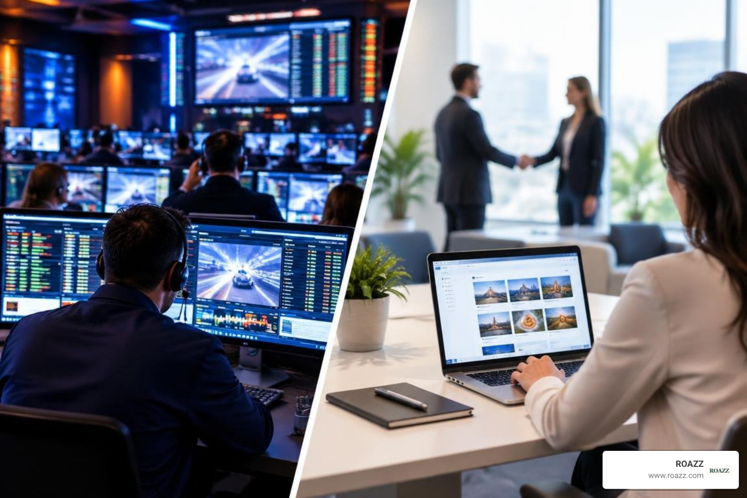 Visual comparison of open auction bidding versus private marketplace inventory access Visual comparison of open auction bidding versus private marketplace inventory access