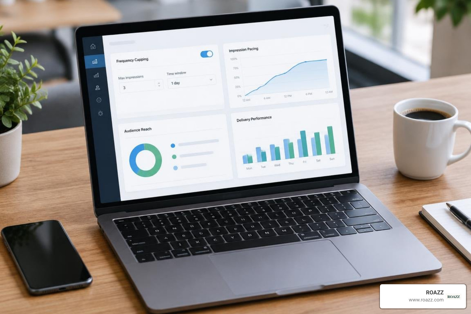 Programmatic dashboard interface managing cross-device frequency capping and impression pacing Programmatic dashboard interface managing cross-device frequency capping and impression pacing